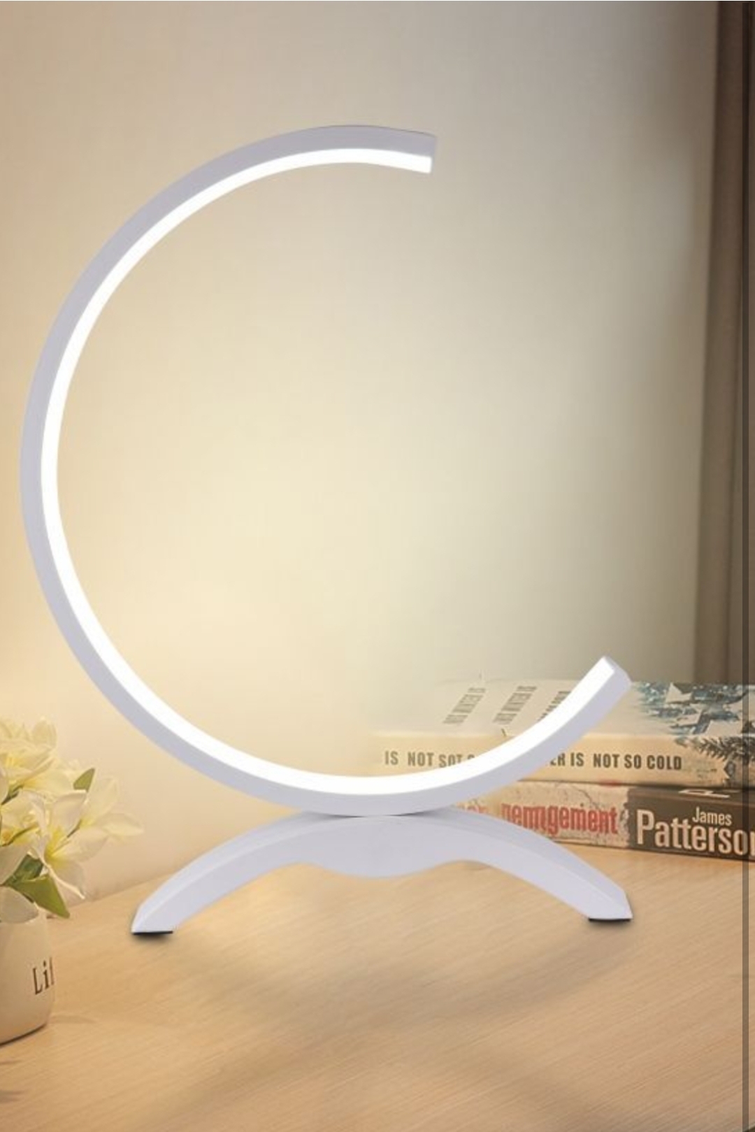 Modeen 40W Lampada da tavolo a LED a spirale moderna lampada da tavolo