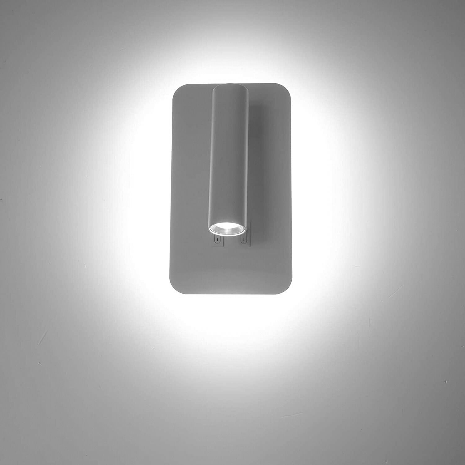 Lampada Da Parete WRMING 6W LED - Regolabile, Braccio Flessibile, Argento, Con Interruttore, Per Interni - Foto 9