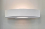 Applique in gesso a parete lampada verniciabile da muro illuminazione per interno stile moderno attacco lampadina r7s non incluse
