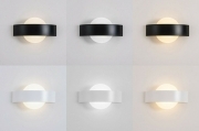 APPLIQUE LED PER INTERNO DOPPIA LUCE DA PARETE A MURO LAMPADA 8W MODERNO SU GIU
