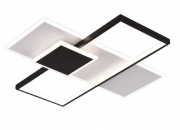 Plafoniera LED Moderna 46W, Tecnologia CCT Luce selezionabile Fredda 6500K, Naturale 4000K, Calda 3000K, 3680 Lumen, Switch Integrato, Ideale per Soffitto Camera da Letto, Salone, Cucina