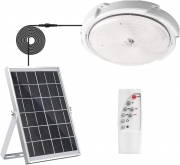 Plafoniera a soffitto a led da esterno ricaricabile con pannello solare con sensore crepuscolare 60 watt