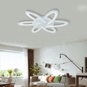 Plafoniera led da interno moderna soffitto forma fiore girandola lampada lampadario camera letto salone luce fredda