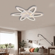 Plafoniera led da interno moderna soffitto forma fiore girandola lampada lampadario camera letto salone luce naturale