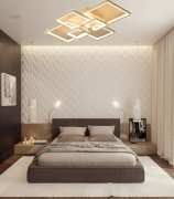 Plafoniera a led da interno moderna a soffitto per camera da letto salone cucina locali commerciali 70W Luce calda