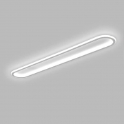 Plafoniera a led luce fredda moderna da soffitto per interno 57W rettangolare adatta per salone camera da letto corridoio attivita' commerciali
