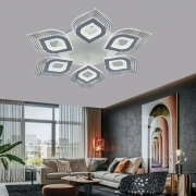 Plafoniera a led da interno moderna a soffitto lampada lampadario adatta per camera da letto salone soggiorno cucina 55W luce fredda