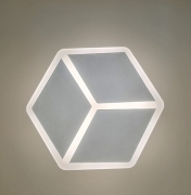 Universo Applique led per interno luce da parete a muro lampada moderna 12w effetto cubo 3D