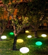 Sfera luminosa decorativa da giardino lampada da esterno a led rgb con pannello solare con sensore crepuscolare telecomando 14w IP65 adatta per feste eventi bordo piscina