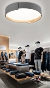 Plafoniera a led da interno moderna a soffitto forma tonda lampada lampadario adatta per camera da letto salone soggiorno solotto cucina locali commerciali 46W Luce naturale 4000K