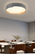 Plafoniera a led da interno moderna a soffitto forma tonda lampada lampadario adatta per camera da letto salone soggiorno solotto cucina locali commerciali 46W Luce calda 3000K