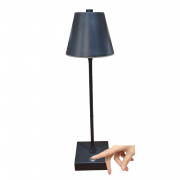 Lampada led da tavolo touch con batteria ricaricabile usb con 3 tonalita di colore dimmerabile nera