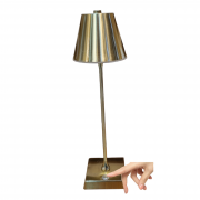 Lampada led da tavolo touch con batteria ricaricabile usb con 3 tonalita di colore dimmerabile oro