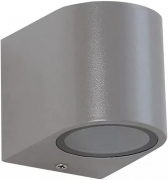 Applique da esterno ip65 lampada faretto a parete giardino moderno gu10 grigio monoemissione