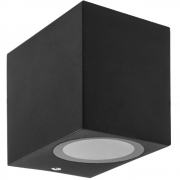 Applique nero da esterno ip65 lampada faretto a parete giardino moderno con attacco gu10