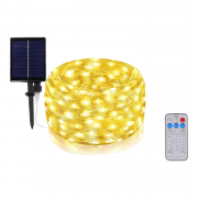Luci Solari da Esterno 30m 300 LED luce calda Catena Luminosa Decorativa Per Giardino albero di Natale Patio Cancello Cortile Matrimonio Festa