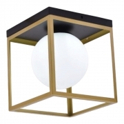 Lampada da Soffitto Plafoniera Moderna Minimalista con sfera in Vetro Opalino Attacco G9 Illuminazione Elegante per Soggiorno Camera da Letto cucina
