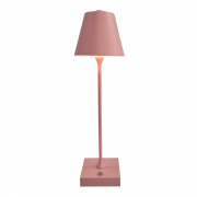 Lampada led da tavolo touch rosa con batteria ricaricabile usb con 3 tonalita di colore dimmerabile