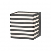 Applique led cubo nero da esterno a parete 10w ip54 lampada plafoniera muro giardino luce naturale 4000K