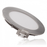 Faretto LED Ultra Slim 18W Rotondo in Alluminio Satinato Luce Naturale 4000K 1620 Lumen Foro 205mm