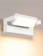 Applique LED da Esterno 21W IP65, Lampada Orientabile, 1800 Lumen, Alluminio e Vetro - Luce Calda 3000K