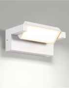 Applique LED da Esterno 21W IP65, Lampada Orientabile, 1800 Lumen, Alluminio e Vetro - Luce fredda 6500K