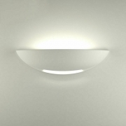 APPLIQUE DA PARETE A MURO PER INTERNO DESIGN MODERNO IN GESSO R7S LAMPADA LUCE