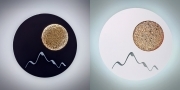 Applique a led illuminazione per interno 16W lampada da parete moderna luna
